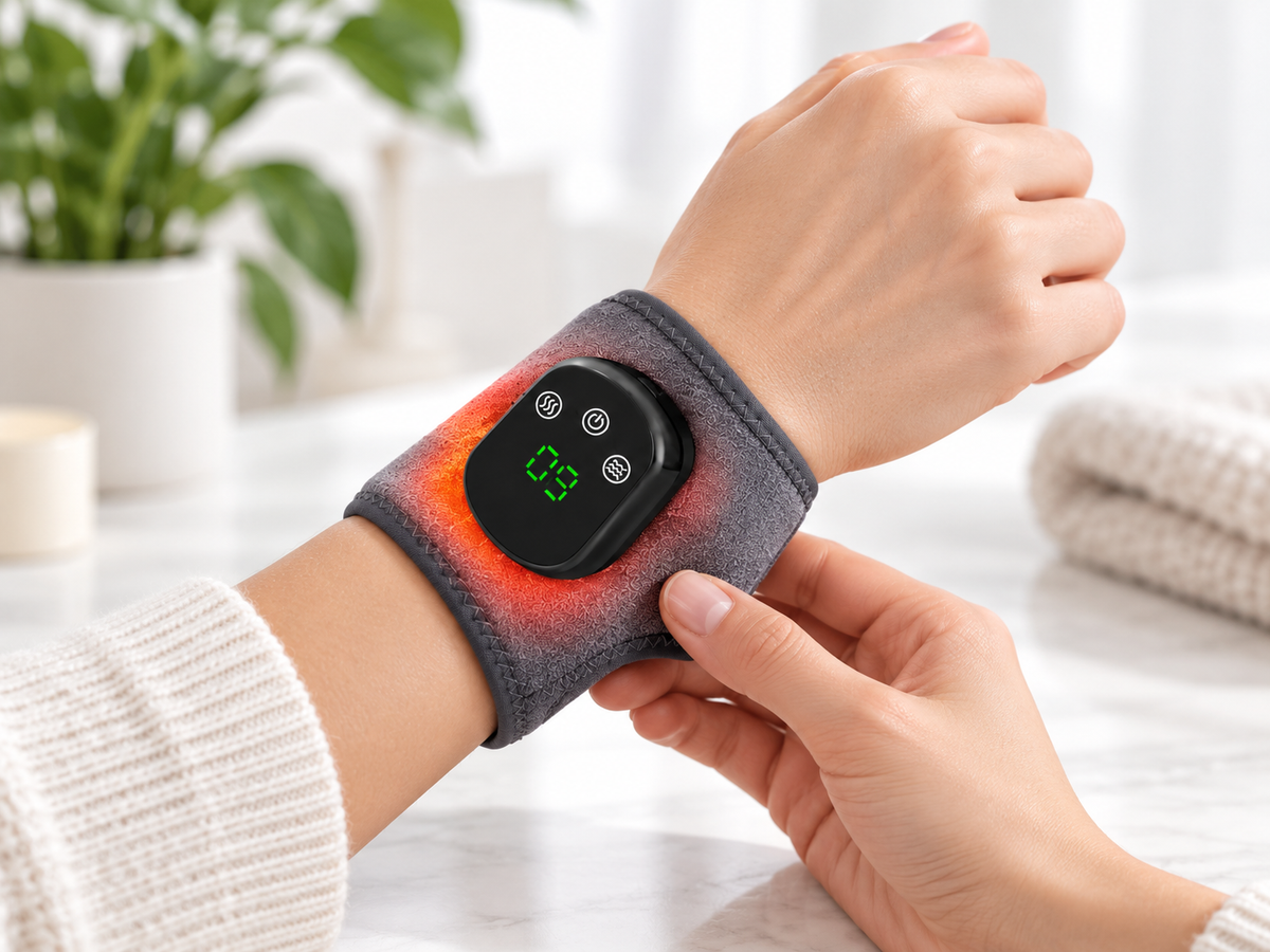 Healvo HeatPulse™ założony na nadgarstek